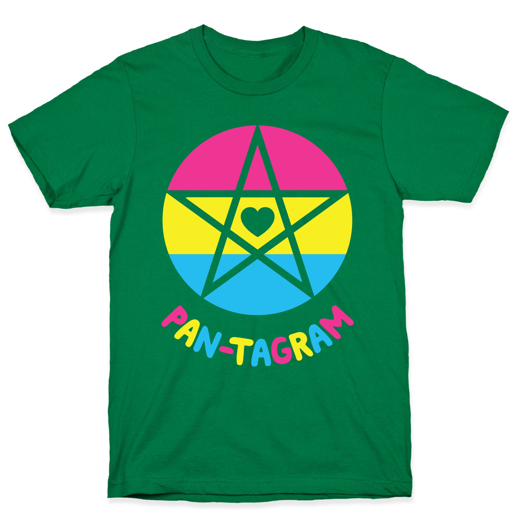 Pan-tagram (Pansexual Pentagram) T-Shirt